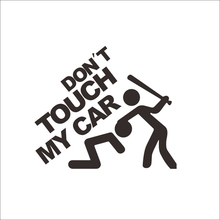 Funny pattern DON'T TOUCH MY CAR Stickers Vinyl Carved car stickers waterproof Removable Creative interesting wall Sticker 2024 - buy cheap