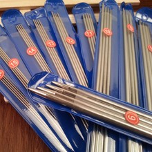 Free Shipping  44pcs/set 35cm Double stainless steel Straight knitting needles set  Size 6-16 2024 - buy cheap