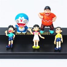 5pcs/lot doraemon nobita nobi shizuka minamoto takeshi goda honekawa pvc action figure dolls 8cm Toy 2024 - buy cheap