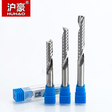 HUHAO 1pc 8mm Single Flute Spiral Cutter 3A TOP Qualit CNC Router bits for wood Acrylic PVC MDF End Mill Carbide Milling Cutters 2024 - compra barato