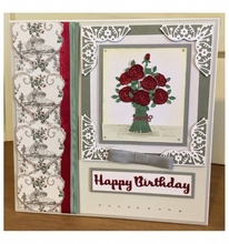 Molde de corte de metal com flores de rosas, estêncil para scrapbooking diy, molde de relevo decorativo para cartões de papel, modelo de corte 2024 - compre barato