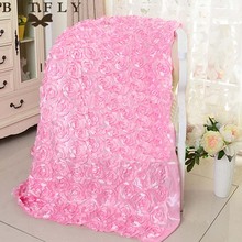 145cm*5Yard Satin fabric 3D Rose Flowers Aisle Runner Marriage Decor Carpet Curtain For Wedding party Backdrop Decorations event 2024 - buy cheap