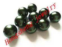 Lote de cuentas de perlas acrílicas gruesas de color verde profundo para fabricación de joyas, 20mm, 110 unidades, #55 (como se muestra) 2024 - compra barato