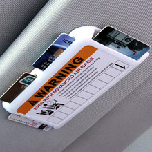 Car Sun Visor High Speed Card Box Temporary Parking Card Sun Visor Card Holder Storage Box Car Interior Styling Accessories Stop 2024 - buy cheap