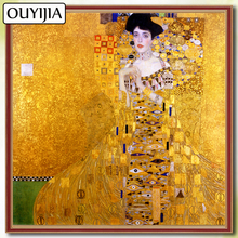 OUYIJIA-pintura de diamante 5D DIY "Gustav Klimt", bordado de diamantes de imitación cuadrados, a la venta 2024 - compra barato