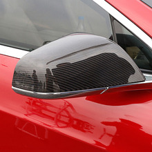 Боковые зеркала для автомобиля из углеродного волокна, чехол для Tesla Model S 2014-2018 2024 - купить недорого