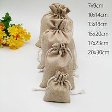 20pcs Jute Linen Bags For Jewelry Display Drawstring Pouch Gift Box Packaging Bags For Gift Bag Wedding/Christmas Burlap Bag Diy 2024 - buy cheap