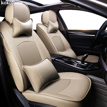 Kokololee-Funda de cuero real personalizada para asiento de coche, para Dodge Caliber Avenger JOURNEY Challenger, fundas para asientos de coche 2024 - compra barato