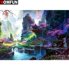 HOMFUN Full Square/Round Drill 5D DIY Diamond Painting "Landscape scenery" Embroidery Cross Stitch 5D Home Decor  A07730 2024 - buy cheap