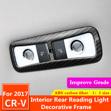 Cubierta de luz trasera para coche, marco decorativo de fibra de carbono, ABS, para Honda CRV CR-V 2017 2018 2024 - compra barato