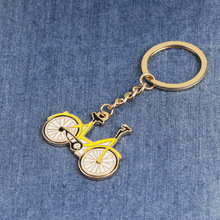 Fashion Cartoon Bicycle Keychain With Colorful Enamel High Quality Girls/Boys Key Chain Gift 24pcs/lot 2024 - buy cheap