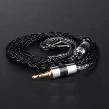 Earphone cable custom single crystal copper headset hifi upgrade headphone line 3.5MM mmcx PIN for se215 se535 se846 T2 T3 N3 p1 2024 - buy cheap