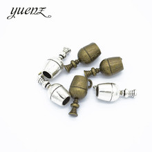 YuenZ-colgantes de cristal de vino de Metal, fabricación de joyas antiguas, artesanía hecha a mano, 20x12mm, J302, 10 Uds. 2024 - compra barato