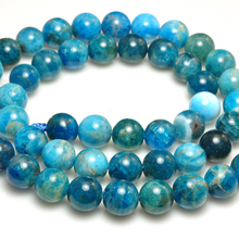 ICNWAY Natural apatite Gemstone Round dull polish faceted Loose Beads DIY Bracelet Necklace Earrings Making Jewelry 15inch 2024 - buy cheap