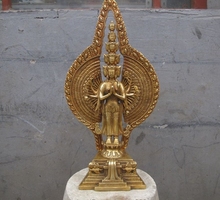 16" Tibet Brass Copper 1000 Arms 11-faced Avalokitesvara GuanYin Buddha Statue 2024 - buy cheap