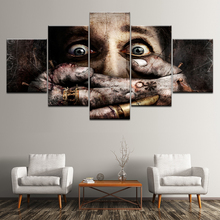 Modern HD Modular printed canvas paintings unframed 5 pieces horrifying human face wall art pictures home decorations paintings 2024 - buy cheap