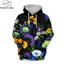 PLstar Cosmos Drop shipping 2019 Fashion Male Female flowers Hoodies painting Floral 3D Printed streetwear Hooded Sweatshirt 2024 - buy cheap