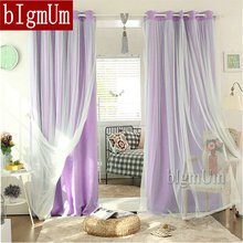 Grommet Top Lace Curtains Solid Blackout Drapes Elegant Fairy Curtains with Rings Ready Made Window Treatment Custom-made 2024 - buy cheap