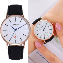 New Fashion Women Watches Minimalism Ladies Quartz Watch Casual Leather Simple Dial Female Wrist Watch Gift Relogio Feminino/C 2024 - buy cheap