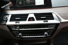 Lapetus жемчужный хромированный комплект крышки вентиляционного отверстия среднего отверстия переменного тока аксессуары интерьер для BMW 5 серии Sedan G30 530I 2017 - 2021 ABS 2024 - купить недорого