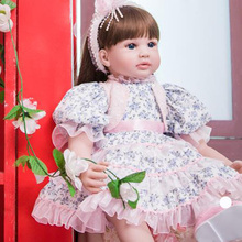 Кукла реборн силиконовая Мягкая, 60 см, 24 дюйма 2024 - купить недорого