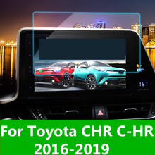 Protector de pantalla de vidrio templado para navegación de coche, decoración de Interior protectora de acero para Toyota CHR C-HR 2016-2019 2024 - compra barato