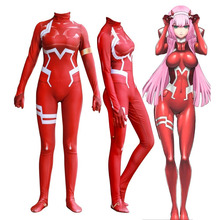 Комбинезон для косплея дивана из аниме «Zero Two Darling in the Franxx», комбинезон с 3D принтом, костюм кошки на Хэллоуин Zentai 2024 - купить недорого