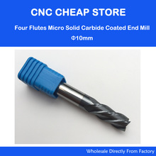 2PCS 10MM SHK 10*75*10D HRC55 4 Flutes tungsten solid carbide end mill CNC milling Cutter machine 2024 - buy cheap