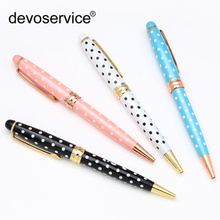 New Style Multi-colored Metal Casing Gifts Ballpoint Pen Fashion Office School Stationery 1.0mm Pen Nib Writing Instrument Gifts 2024 - buy cheap