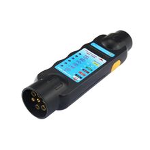 Durable 12V 7-Pin Car Truck Trailer Plug Socket Tester Wiring Circuit Light Test Tool For European 2024 - buy cheap