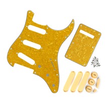 NEW Set of 11 Holes SSS ST Electric Guitar Pickguard Back Plate Pickup Covers 2T1V Knobs Switch Tip for Guitar Parts 2024 - buy cheap