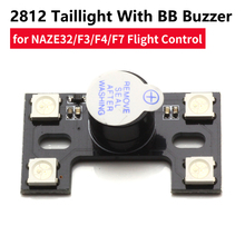 Zangão multicopter 2812 led placa de luz led h-tipo cauda alarme 4.5 ~ 5.2v para f3 cc3d controle de vôo quadcopter 2024 - compre barato