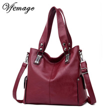 Vfemage Soft Leather Handbags Women Bags Designer Large Capacity Tote Female Casual Shoulder Bag Women Top-handle Bag Sac A Main 2024 - buy cheap