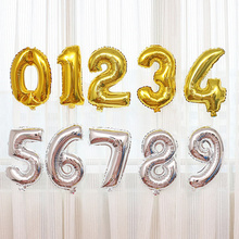 1Pc 32 Inch Large Happy Birthday Balloons Foil Number Ballons Birthday Wedding Party Decoration Kids Toy Baby Shower Air Balloon 2024 - buy cheap