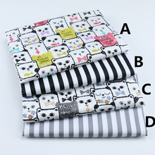 160CM*50CM color CAT nursery cotton fabric sewing baby cloth infant linens kids bedding fabric cushion patchwork sewing tissue 2024 - buy cheap