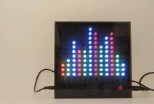 Kits de bricolaje electrónicos, placa amplificadora de indicador de espectro de Audio musical, 12x11, Medidor de VU de indicador de nivel de control de voz con funda 2024 - compra barato