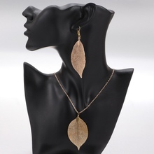 DZ0217 Fashion Necklace for Women Pendant necklace Multi  Natural Leaf necklace pendant 2024 - buy cheap