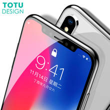 4D Soft Edge Screen Protector Tempered Glass For iPhone X 10 ,TOTU 0.23MM Full Cover Toughened Protective Glass Film For iPhoneX 2024 - buy cheap