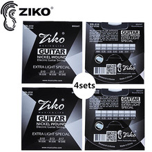 ZIKO .010-.046 DN-010 Electric Guitar strings guitar parts musical instruments Accessories 4sets 2024 - buy cheap