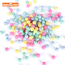 Keep&grow 100pcs Silicone Beads Round 12mm Baby Teething Necklace Chew Beads For Pacifier Clips Jewelry Making Teething Toys 2024 - buy cheap