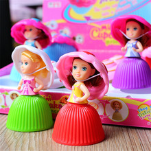 12 шт./компл. мини Мультяшные милые куклы кекс принцесса игрушки для девочек трансформированные Красивые милые куклы для торта игрушки для д... 2024 - купить недорого