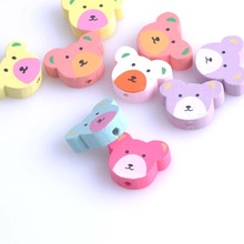 50pcs Mixed Bear Pattern Wooden Spacer Beads For Jewelry making DIY 20x15mm MT0050X 2024 - buy cheap