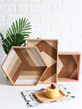 Wooden Serving Tray Fruit Cake/Break/Snack Tray Nordic Rectangular Tea Cup Home Light Luxury Coffee Tea Plate 2024 - buy cheap