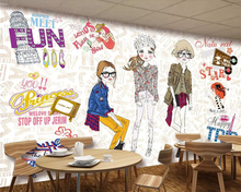 Beibehang-mural de papel tapiz con dibujos animados para decoración del hogar, Fondo de herramientas para tienda de ropa, 3d 2024 - compra barato