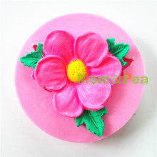 Mom&Pea 0765 Free Shipping Flower Shaped Silicone Mold Cake Decoration Fondant Cake 3D Mold Food Grade 2024 - buy cheap