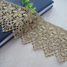 Water soluble gold thread lace Flower DIY clothing accessories embroidery fabric wholesale handmade accessories 2024 - buy cheap