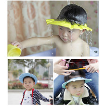 baby Shampoo Cap Soft baby shower tools shampoo caps adjustable hair washing hat with ear protection baby bath accessories 2024 - buy cheap