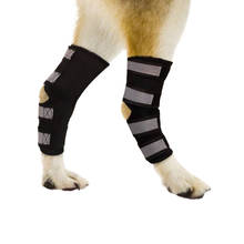 Подтяжки на заднюю ногу для собак, шарнирные рукава с отражающими лямками для травм и защита от растяжения, заживления ран 2024 - купить недорого