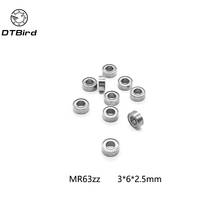 10pcs MR63ZZ MR63 2RS L-630ZZ 673ZZ Deep Groove Ball Bearing 3x6x2.5 Mm Miniature Bearing ABEC3 3*6*2.5 2024 - buy cheap