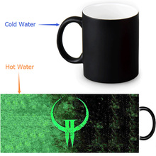 Quake Tea Mugs Custom mug Magic  coffee mugs novelty heat changing color transforming travel 12 OZ magical mugs 2024 - buy cheap